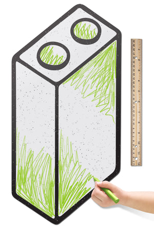 Toy Brick Tall 1x2 | Color n’ Erase | Play & Décor