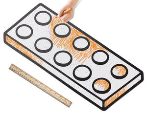 Toy Brick Plate 2x5 | Color n’ Erase | Play & Décor