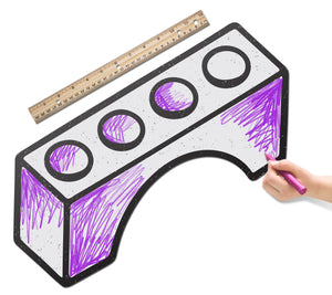 Toy Brick Arched 1x4 | Color n’ Erase | Play & Décor