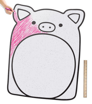 Pig Large Writing Board | Color n’ Erase | Play & Décor