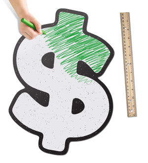 Cash Money Symbol | Color n’ Erase | Play & Décor