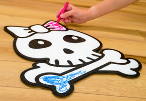 Skull with Bow | Color n’ Erase | Play & Décor