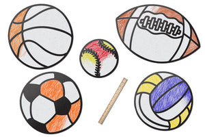 Play Ball Sports Equipment Set | Color n’ Erase | Play & Décor