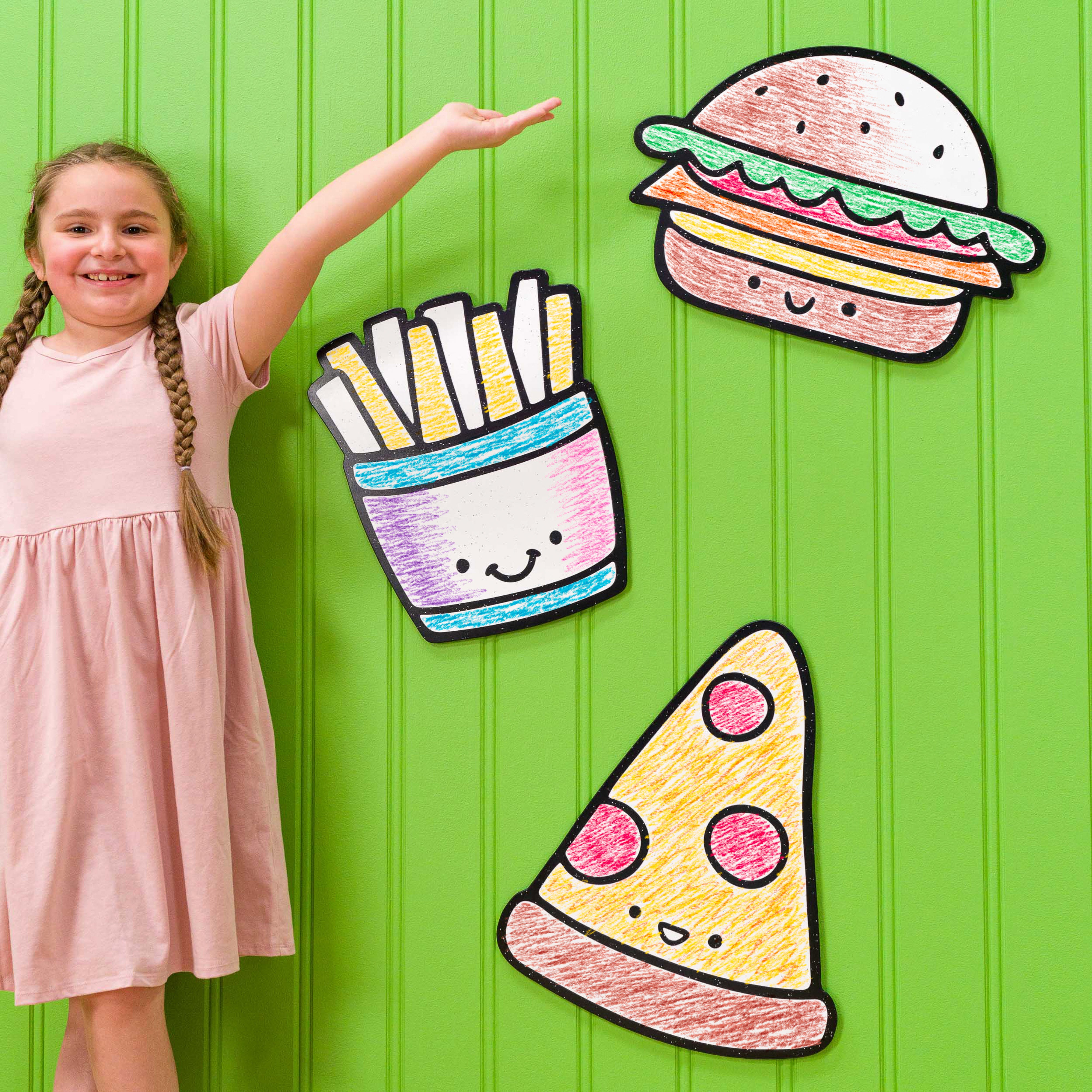Kawaii Fast Food Set 1 | Wall Art for Creative Kids