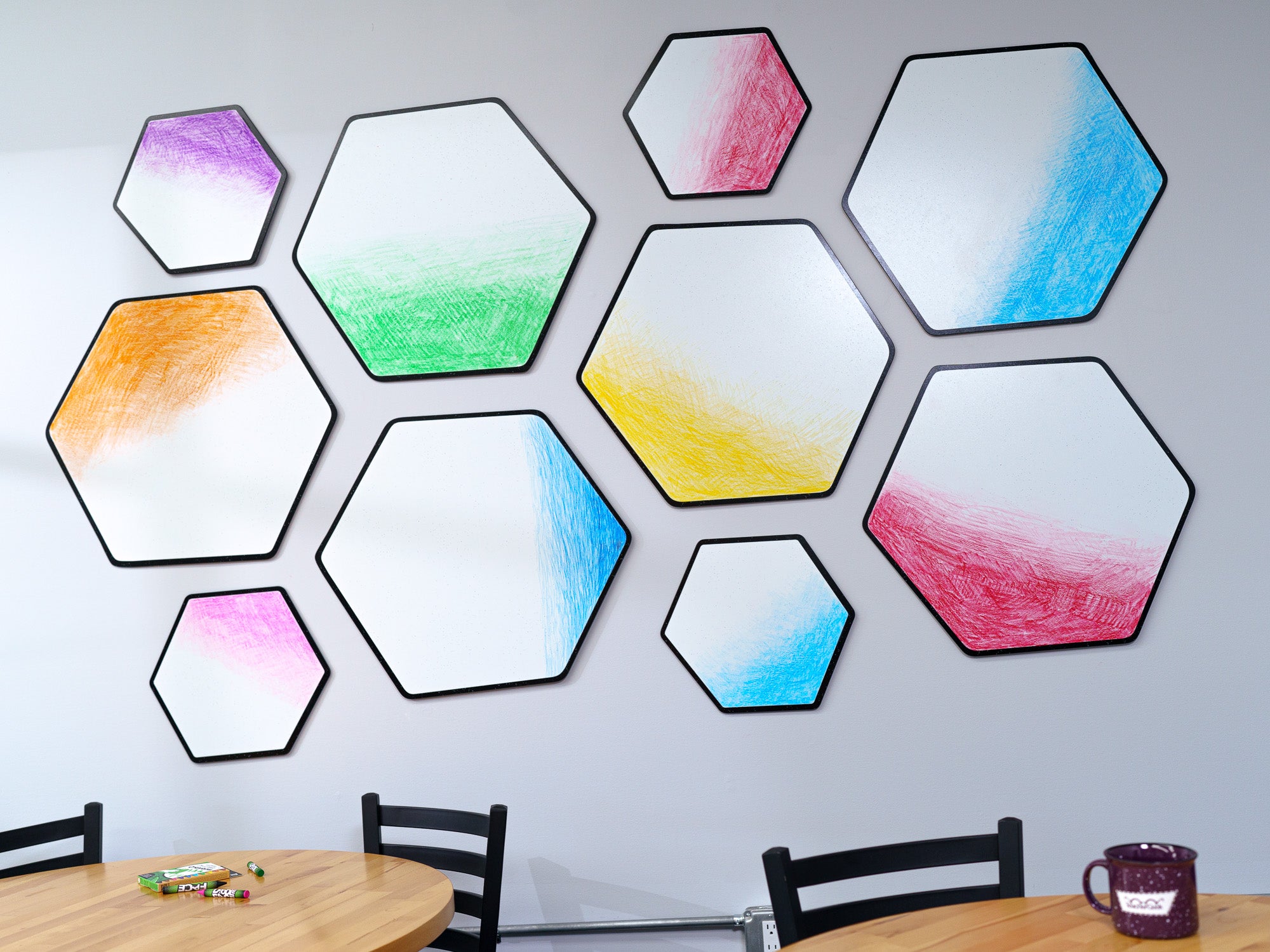 Hexagon Set | Color n’ Erase | Play & Décor