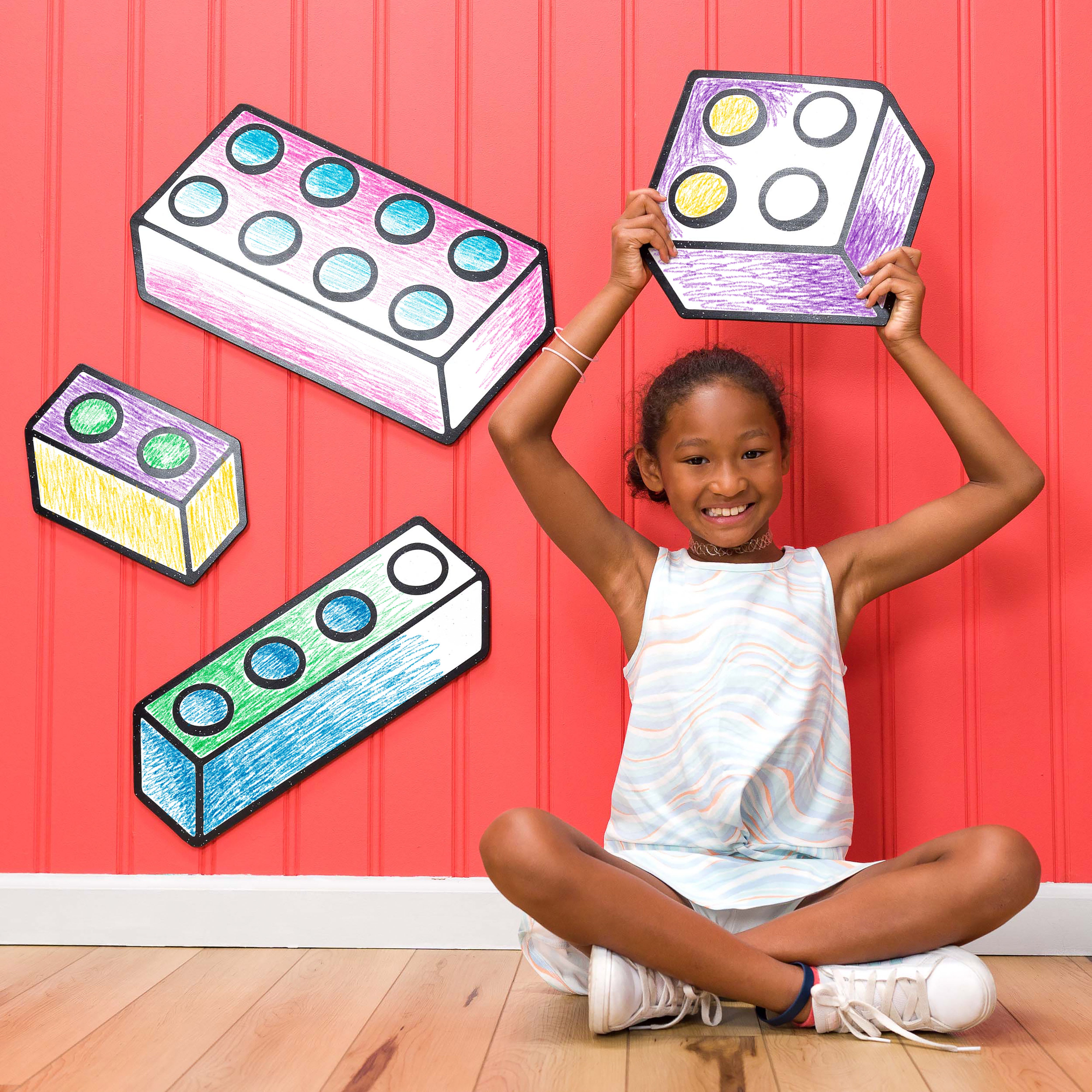 Toy Brick Set | Wall Art for Creative Kids