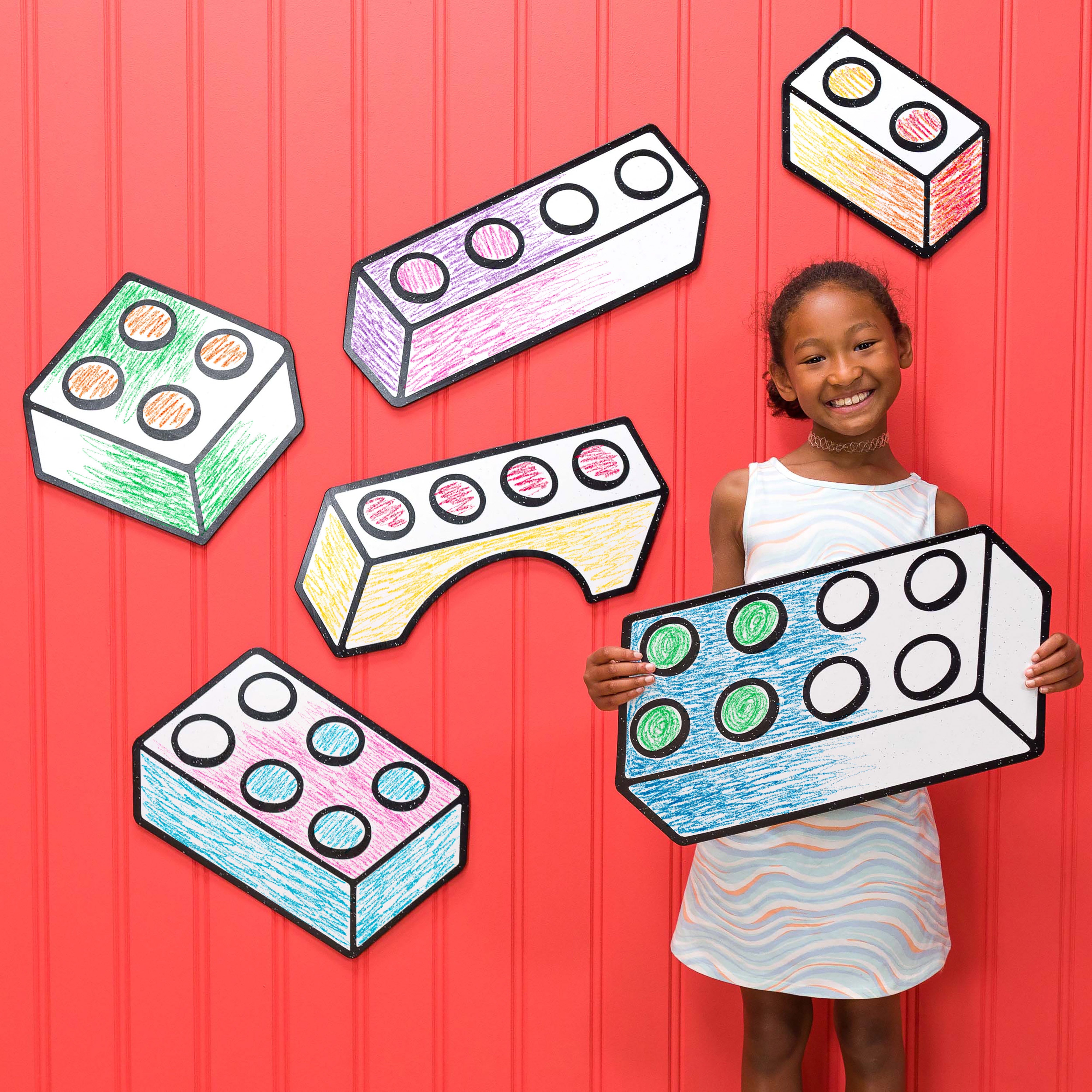 Toy Brick Set | Wall Art for Creative Kids