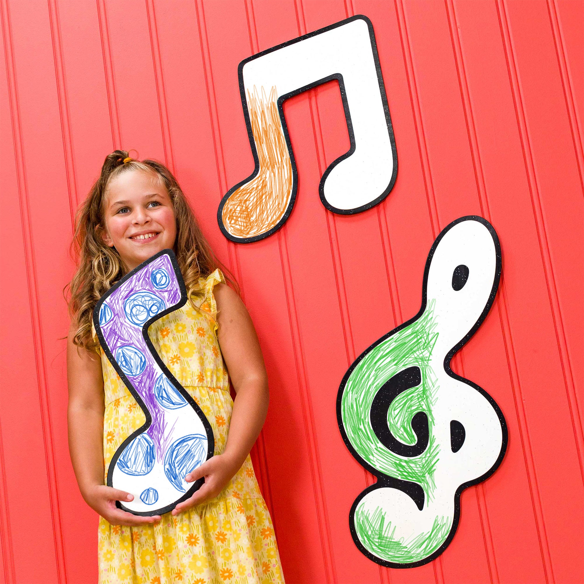 Music Note Set | Color n’ Erase | Play & Décor