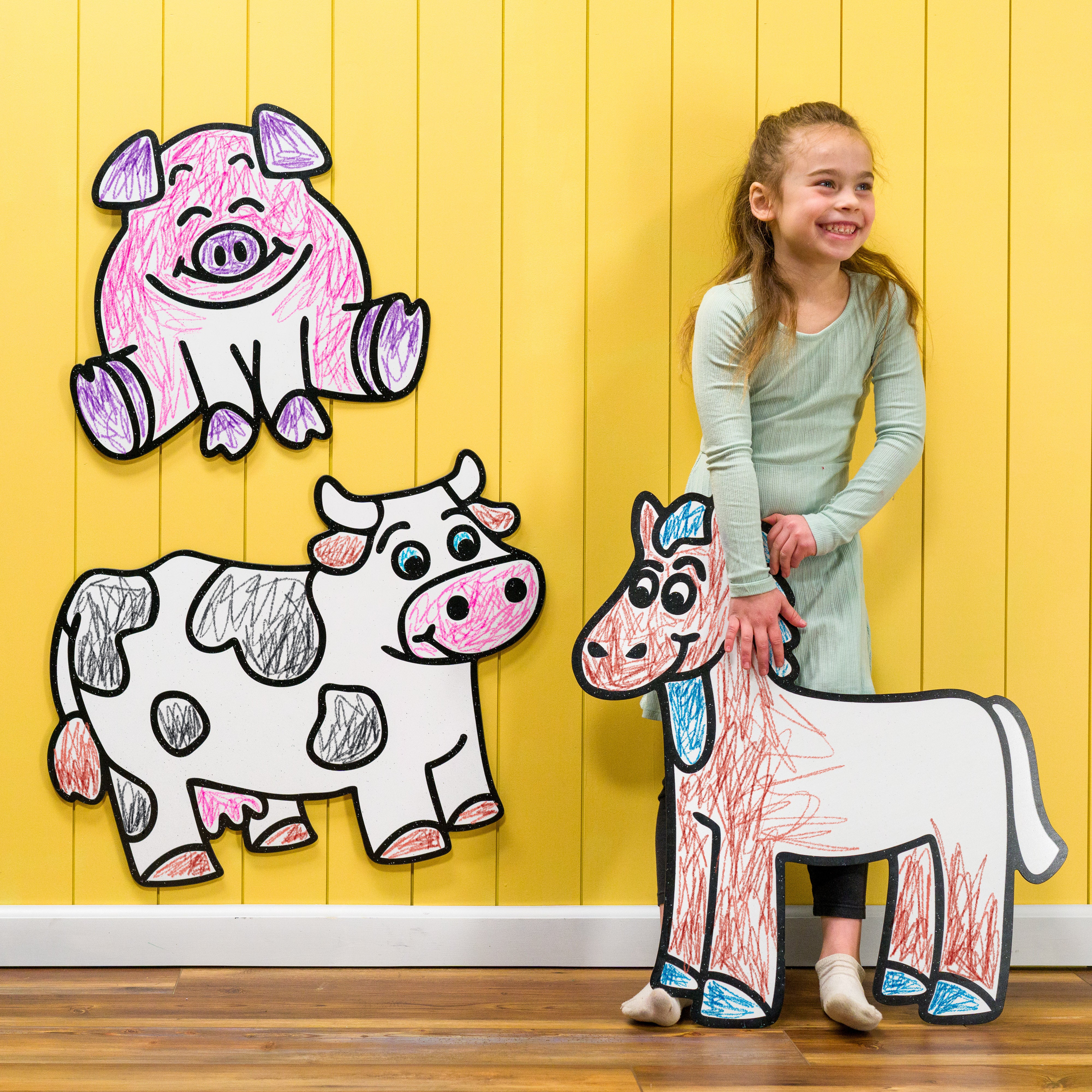 Barnyard Baby Farm Animal Set | Wall Art for Creative Kids