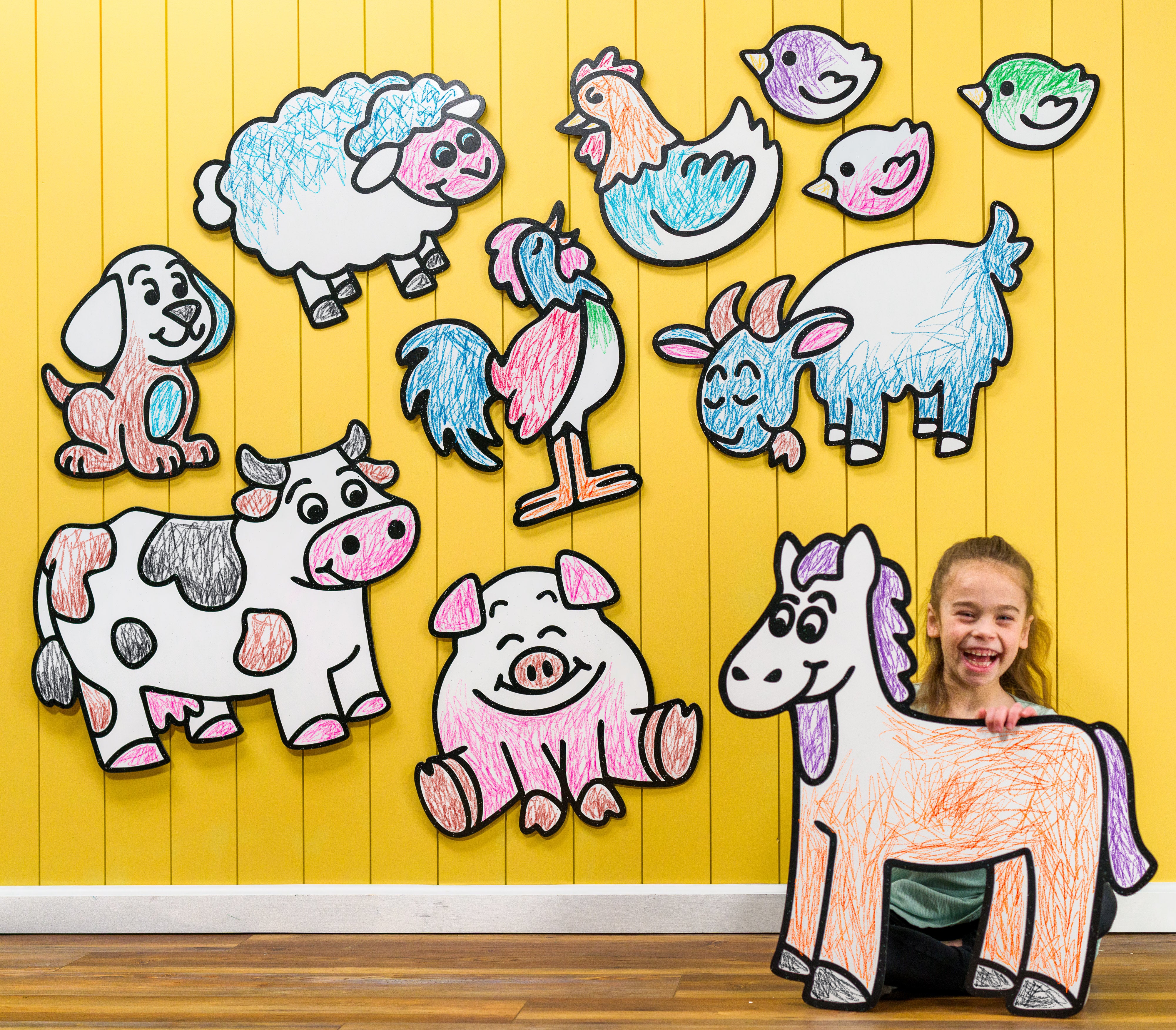 Barnyard Baby Farm Animal Set | Wall Art for Creative Kids
