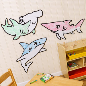 Sharks Set | Color n’ Erase | Play & Décor