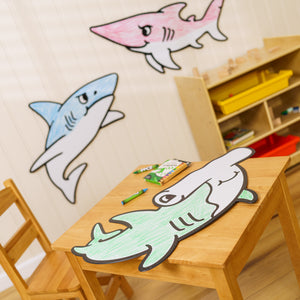 Sharks Set | Color n’ Erase | Play & Décor