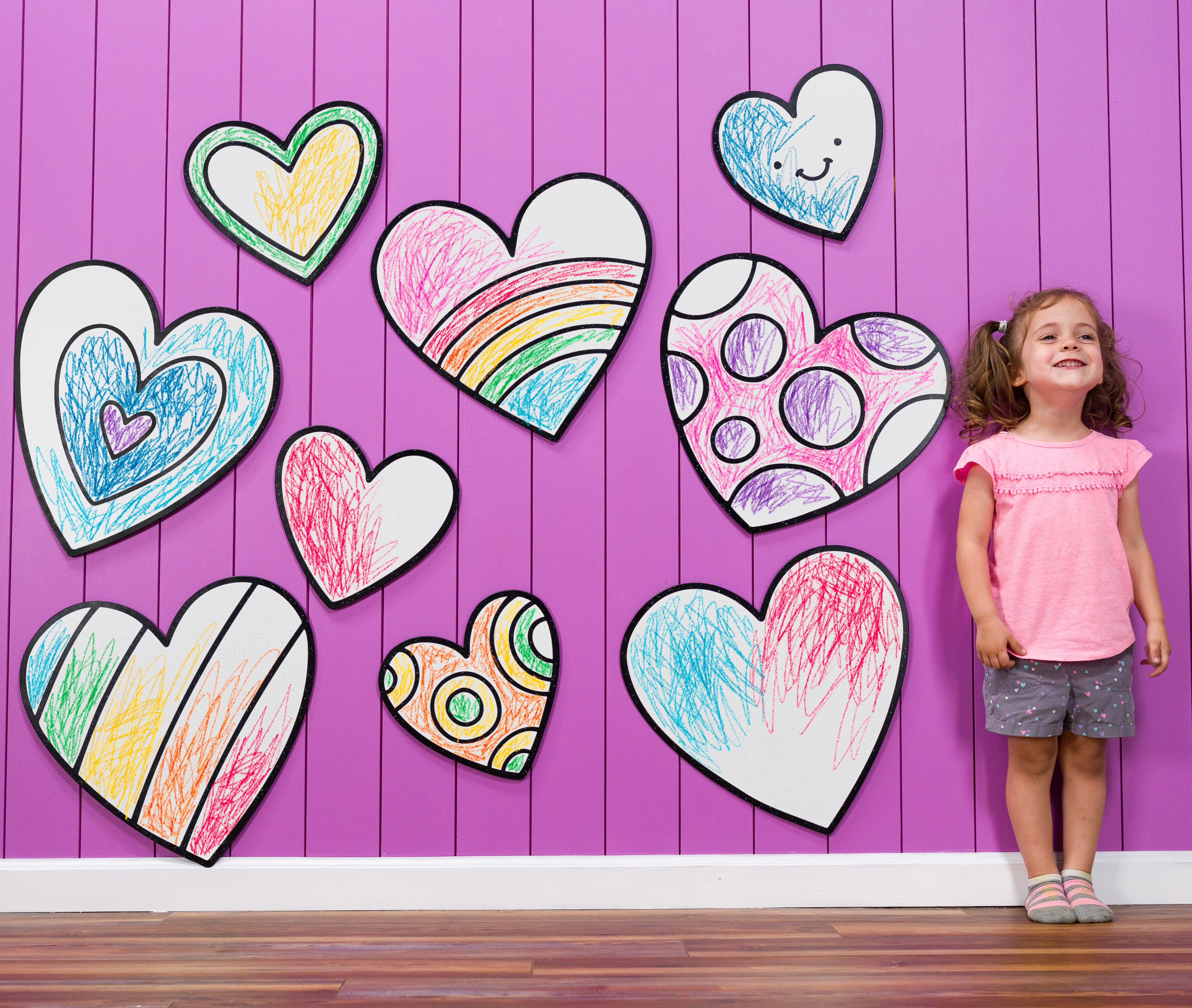 Love Hearts Set | Wall Art for Creative Kids