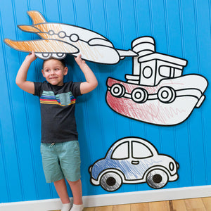 On the Move Transportation Set | Color n’ Erase | Play & Décor