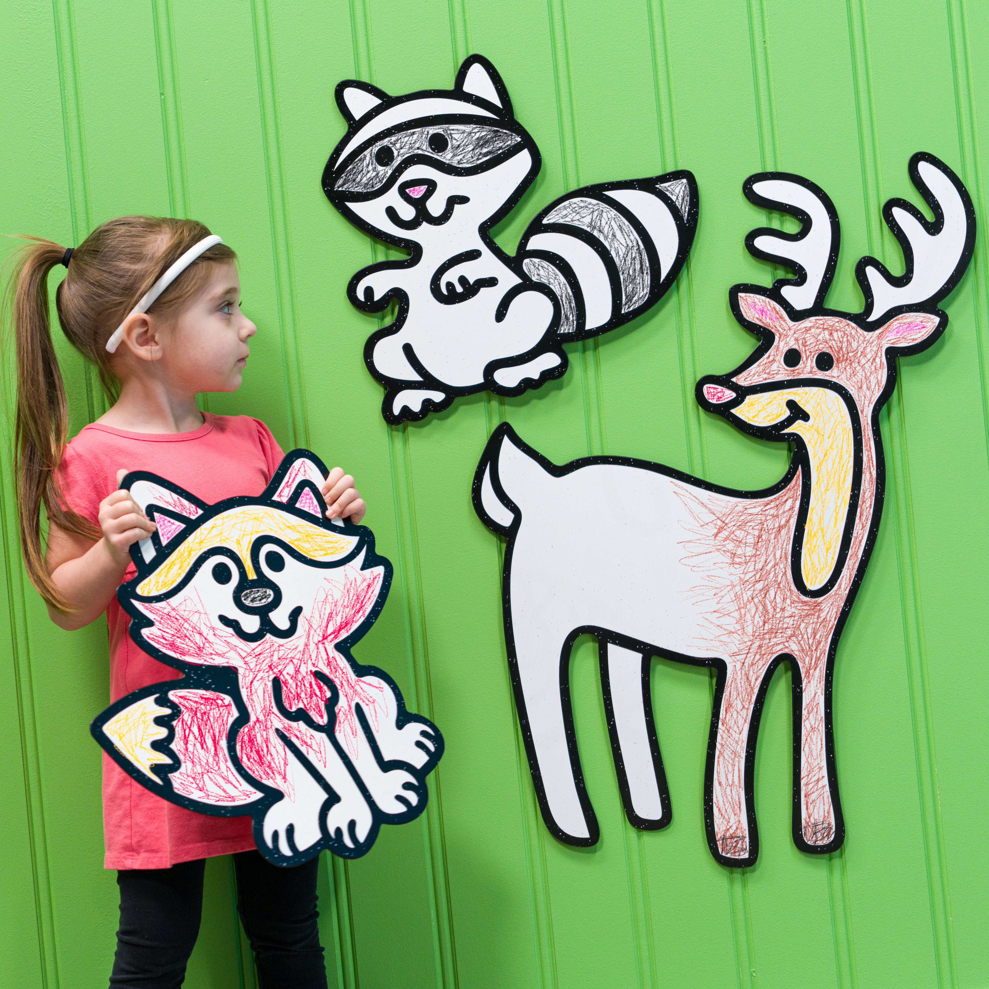Baby Woodland Animals Forest Set | Wall Art for Creative Kids