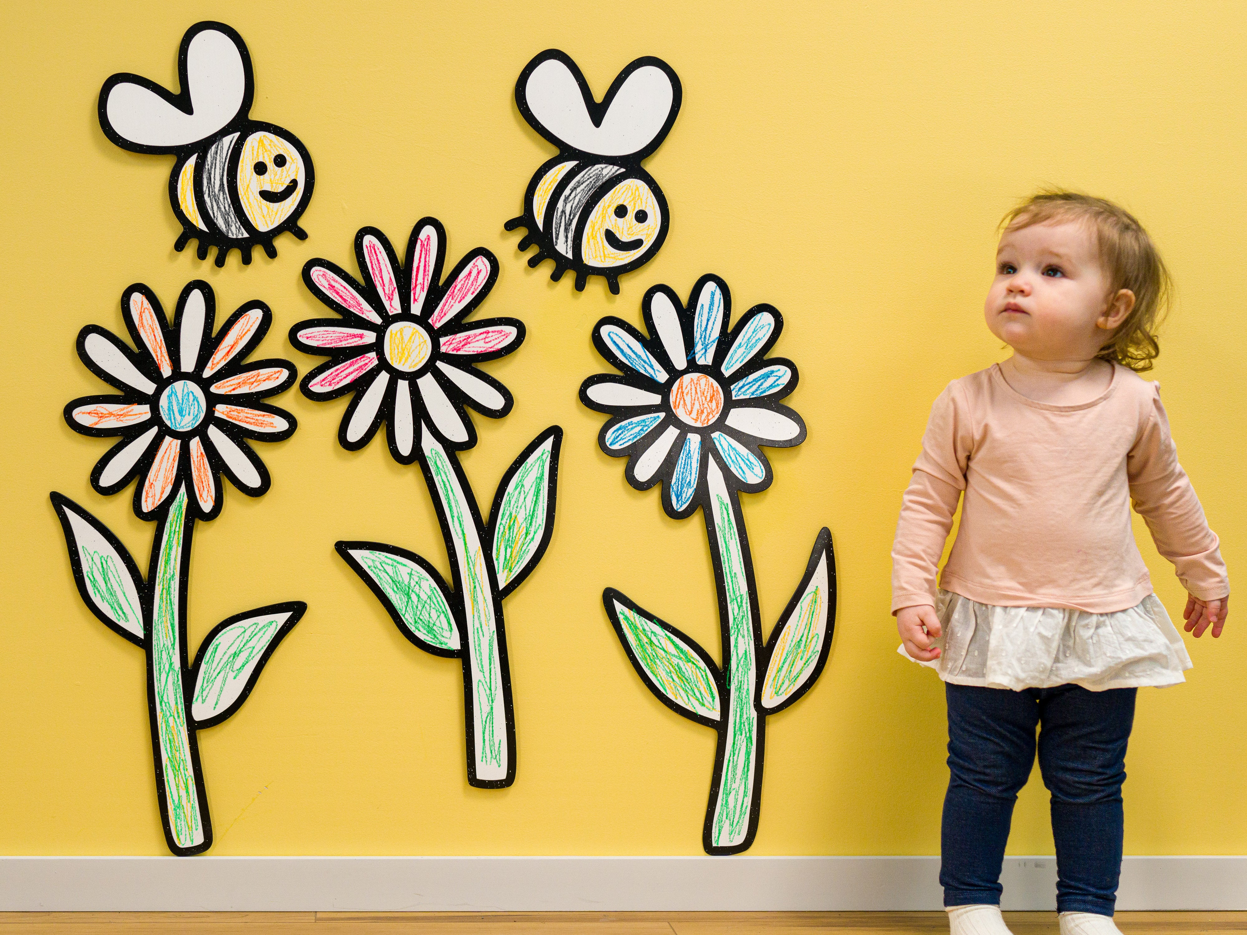Bumblebee Flower Garden Set | Wall Art for Creative Kids