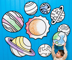 Solar System Outer Space Set | Color n’ Erase | Play & Décor