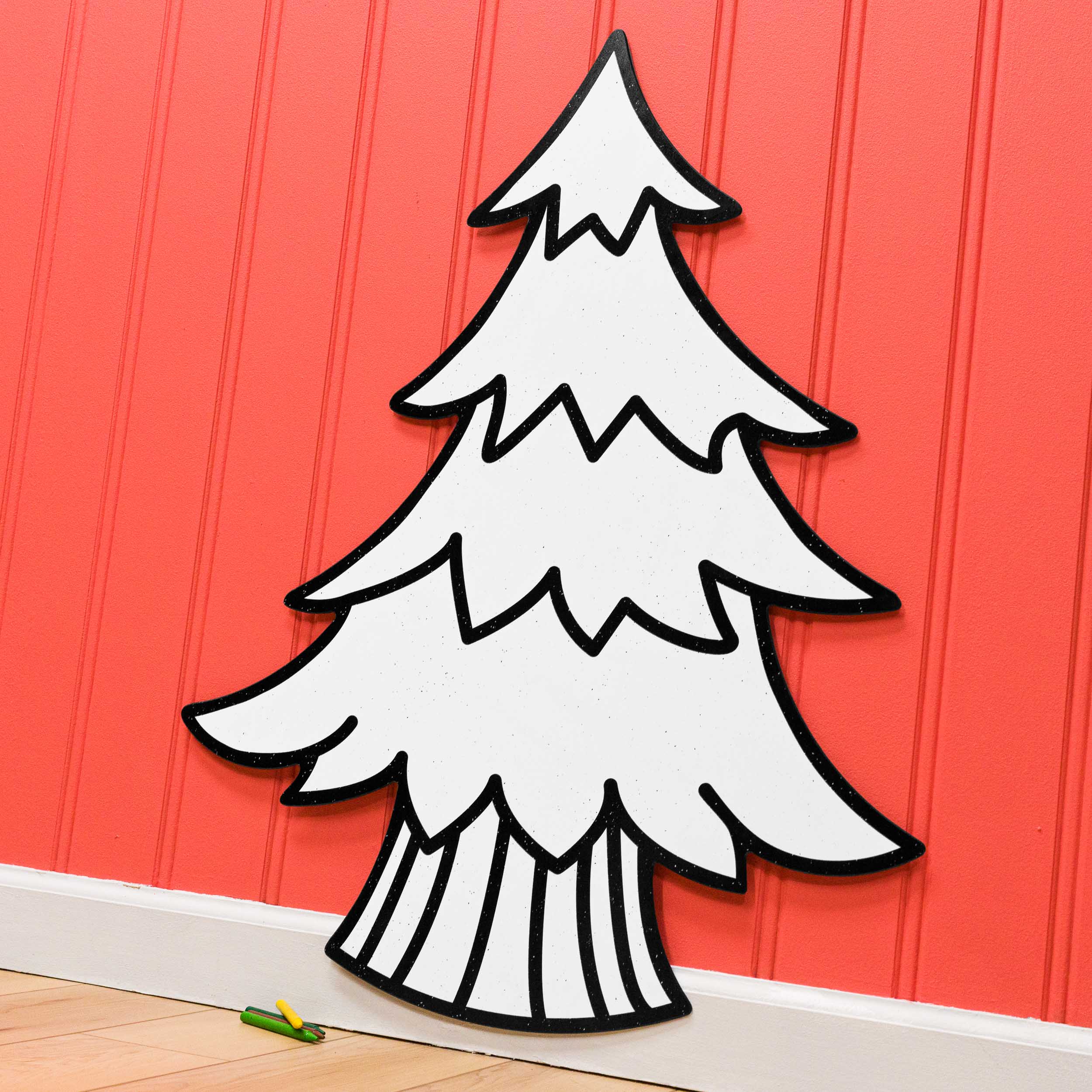 Wide Evergreen Tree | Color n’ Erase | Play & Décor