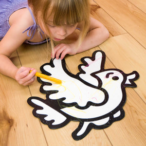 Blue Jay Bird | Color n’ Erase | Play & Décor