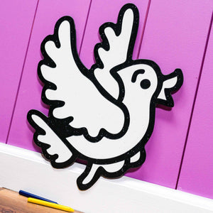 Blue Jay Bird | Color n’ Erase | Play & Décor