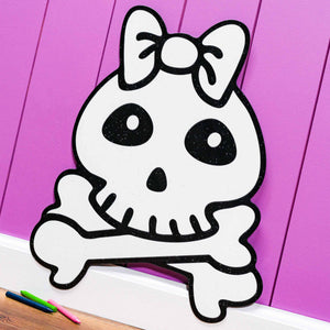 Butterfly Bow Skull | Color n’ Erase | Play & Décor