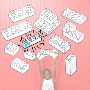 Toy Brick 1x4 | Color n’ Erase | Play & Décor