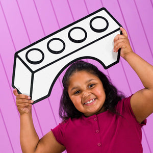 Toy Brick Arched 1x4 | Color n’ Erase | Play & Décor