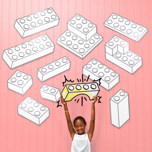 Toy Brick Arched 1x4 | Color n’ Erase | Play & Décor