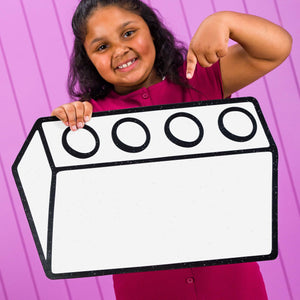 Toy Brick Sloped 2x4 | Color n’ Erase | Play & Décor