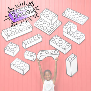 Toy Brick 2x5 | Color n’ Erase | Play & Décor