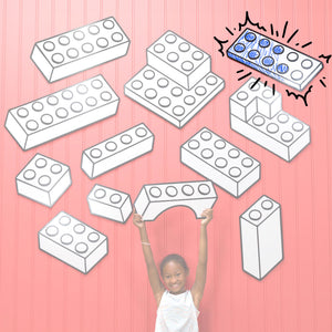 Toy Brick Plate 2x5 | Color n’ Erase | Play & Décor