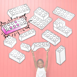 Toy Brick 2x6 | Color n’ Erase | Play & Décor