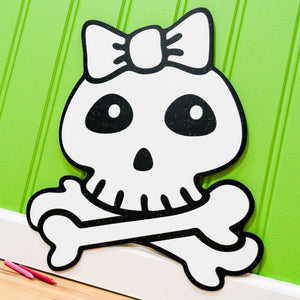 Skull with Bow | Color n’ Erase | Play & Décor