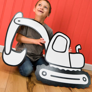 Excavator Digger | Color n’ Erase | Play & Décor