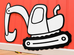 Excavator Digger | Color n’ Erase | Play & Décor