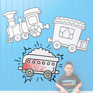 Freight Train Car | Color n’ Erase | Play & Décor