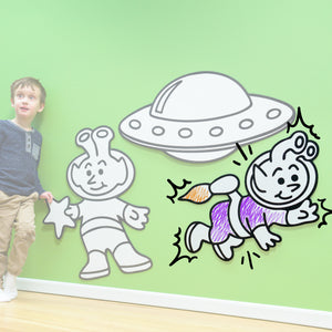 Jetpack Alien | Color n’ Erase | Play & Décor