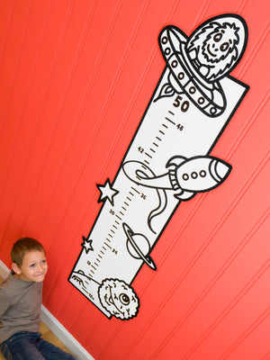 Outer Space Growth Chart | Color n’ Erase | Play & Décor