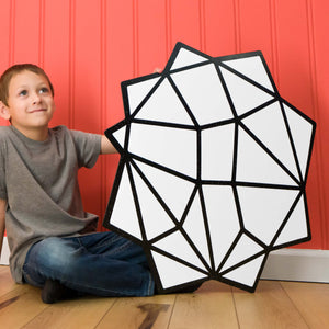 Polygon Sun | Color n’ Erase | Play & Décor