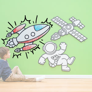 Rocket Ship | Color n’ Erase | Play & Décor