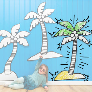 Tall Palm Tree | Color n’ Erase | Play & Décor