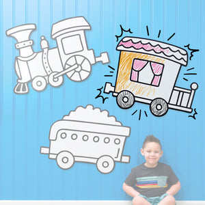Train Caboose | Color n’ Erase | Play & Décor