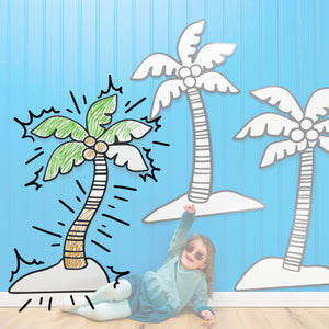Wavy Palm Tree | Color n’ Erase | Play & Décor