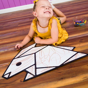 Polygon Rabbit | Color n’ Erase | Play & Décor