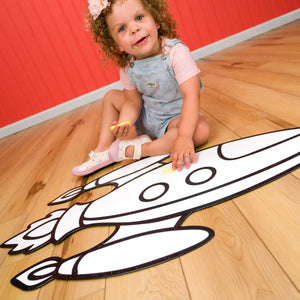 Rocket Ship | Color n’ Erase | Play & Décor