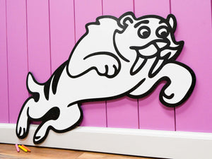 Sabertooth Dinosaur | Color n’ Erase | Play & Décor