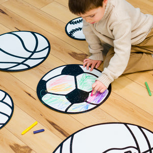 Play Ball Sports Equipment Set | Color n’ Erase | Play & Décor