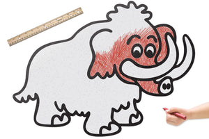 Woolly Mammoth Dinosaur | Color n’ Erase | Play & Décor
