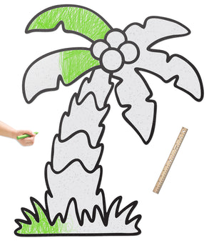 Coconut Palm Tree | Color n’ Erase | Play & Décor