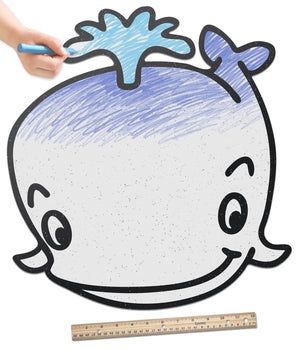 Large Whale | Color n’ Erase | Play & Décor